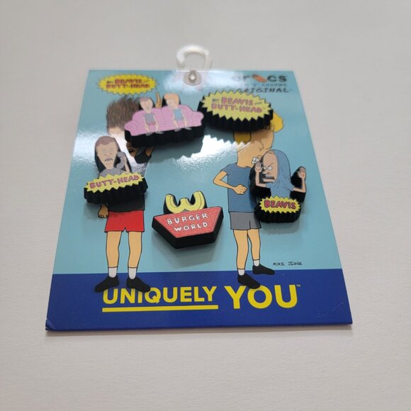 CROCS charms Beavis and Butthead 5-Pack Jibbitz shoe charms /Nickelodeon - new - Picture 3 of 8
